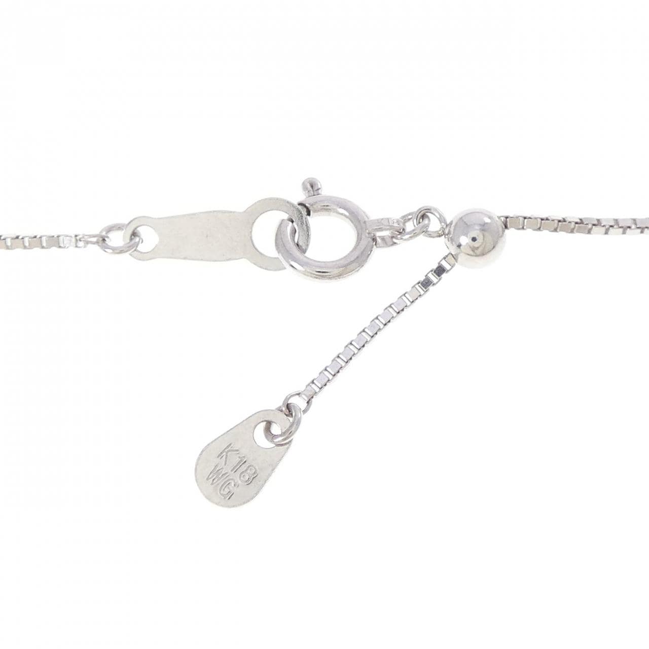K18WG エメラルド ネックレス 0.75CT