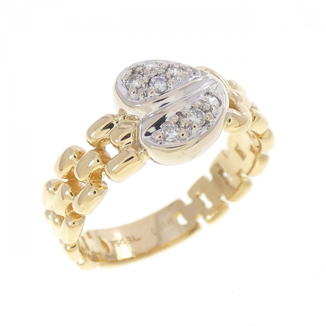 750YG/750WG ダイヤモンド リング 0.10CT