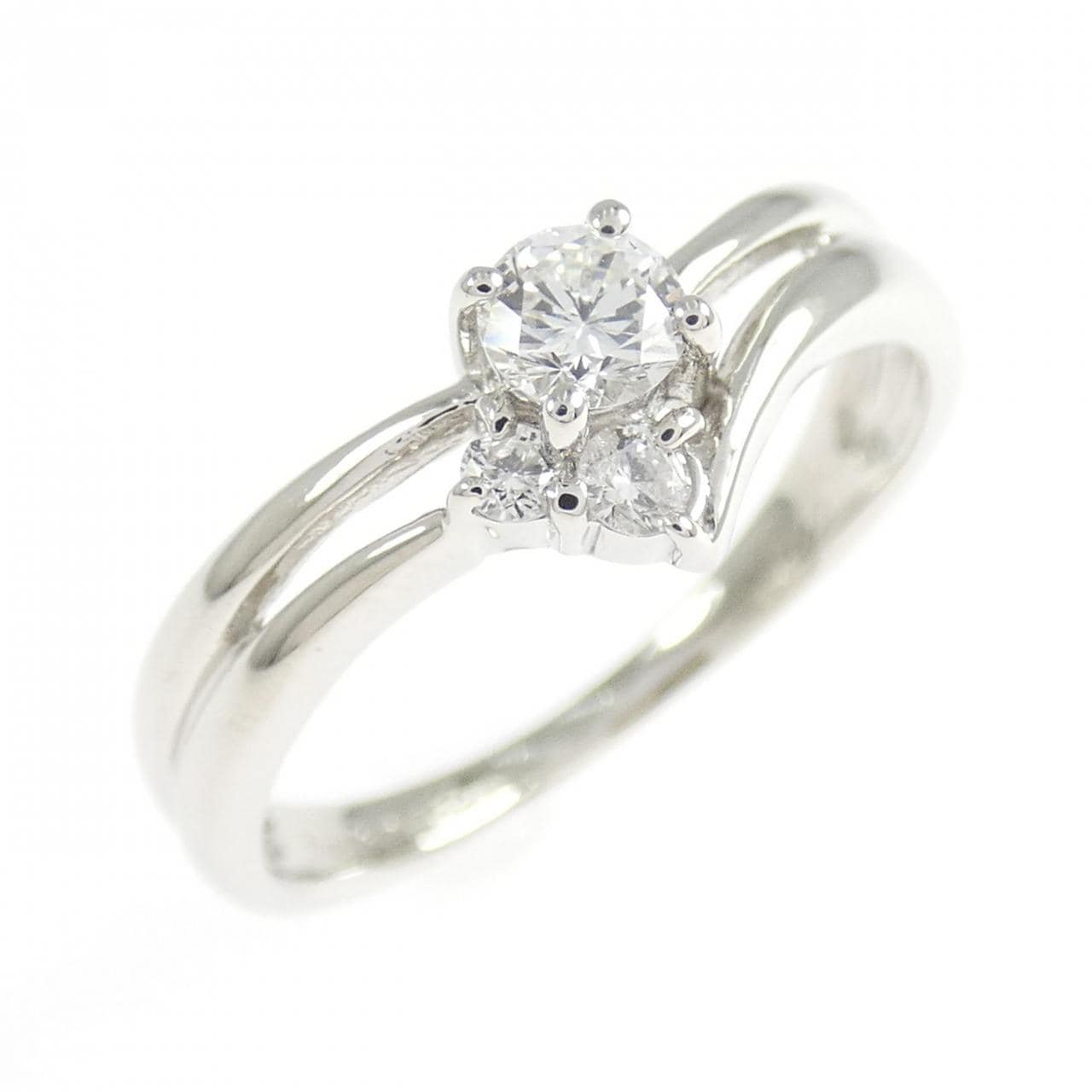 PT950 ダイヤモンド リング 0.22CT