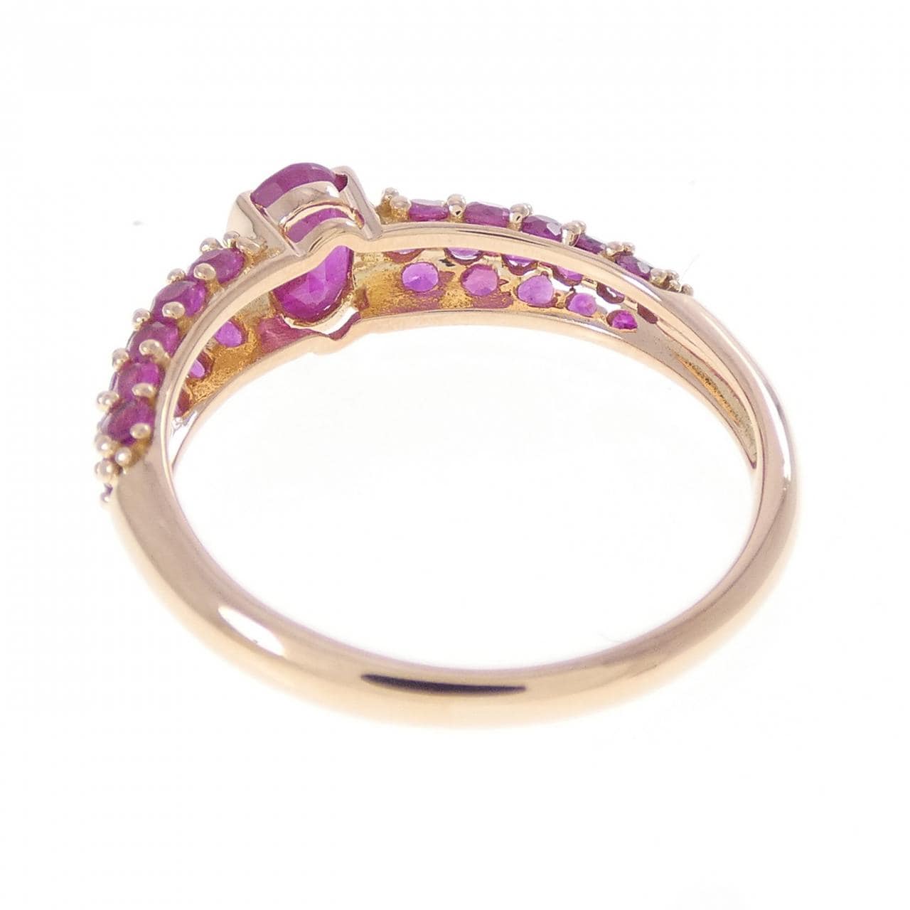 K18PG ルビー リング 1.10CT