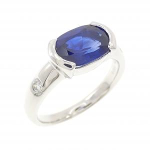 750WG サファイヤ リング 2.47CT
