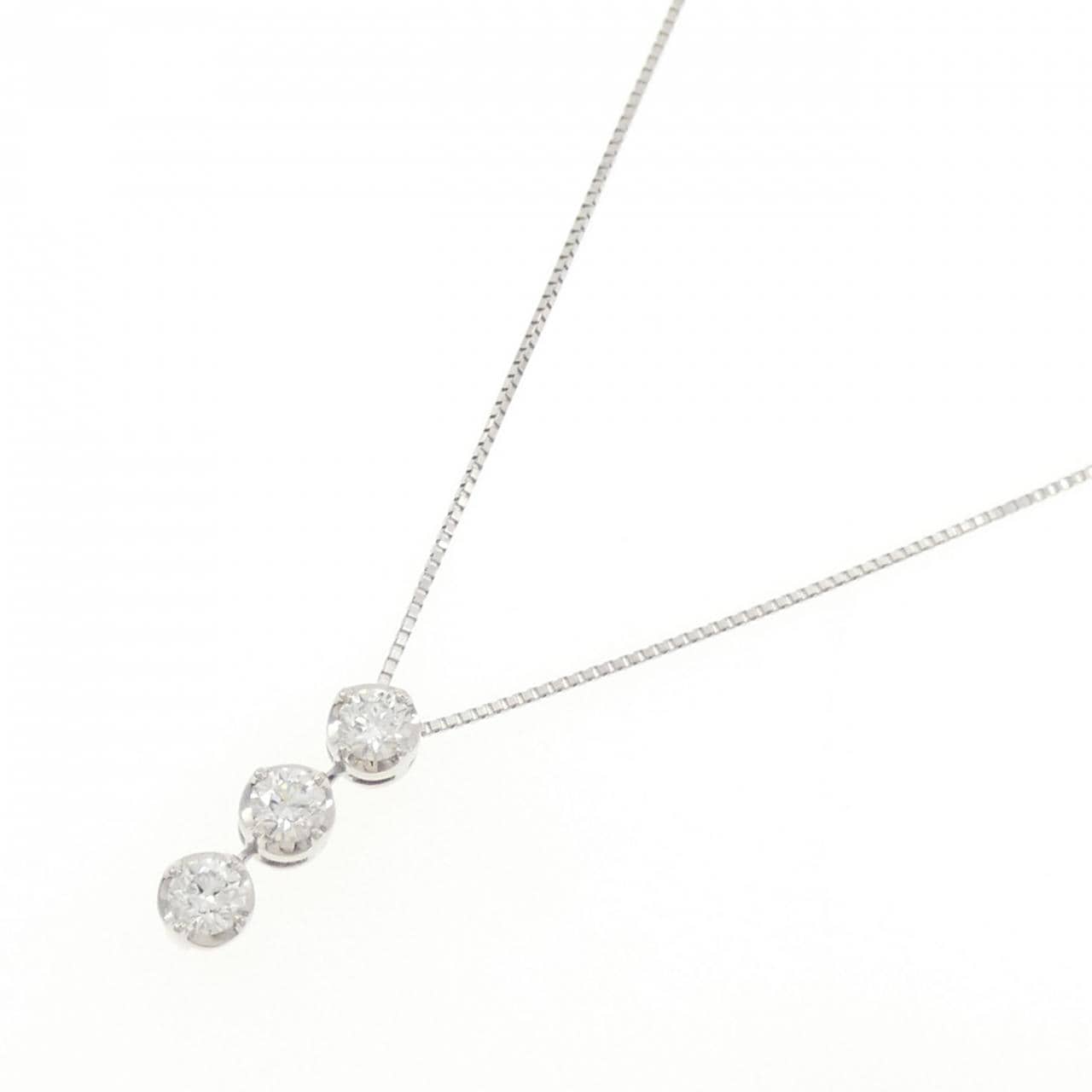 【新品】PT900/PT850 ダイヤモンド ネックレス 0.527CT F SI1 EXT