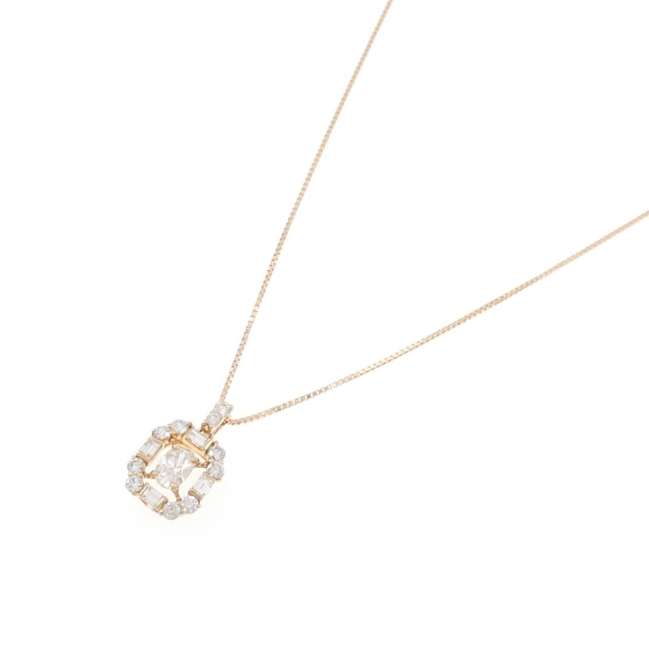 K18PG ダイヤモンド ネックレス 0.301CT