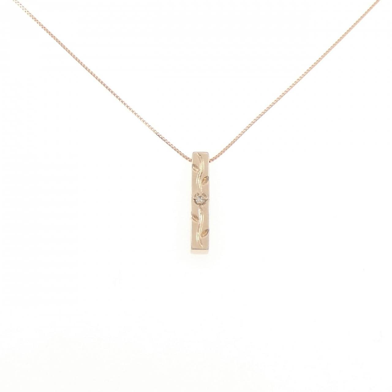K18PG ダイヤモンド ネックレス 0.02CT
