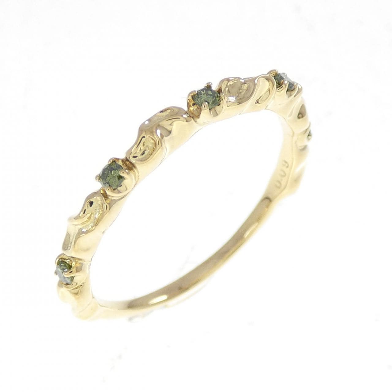 K18YG ダイヤモンド リング 0.09CT