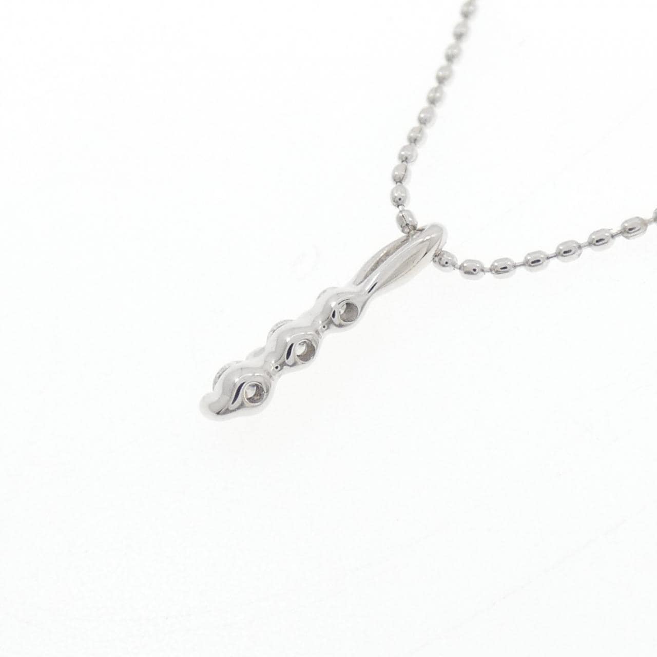 K18WG ダイヤモンド ネックレス