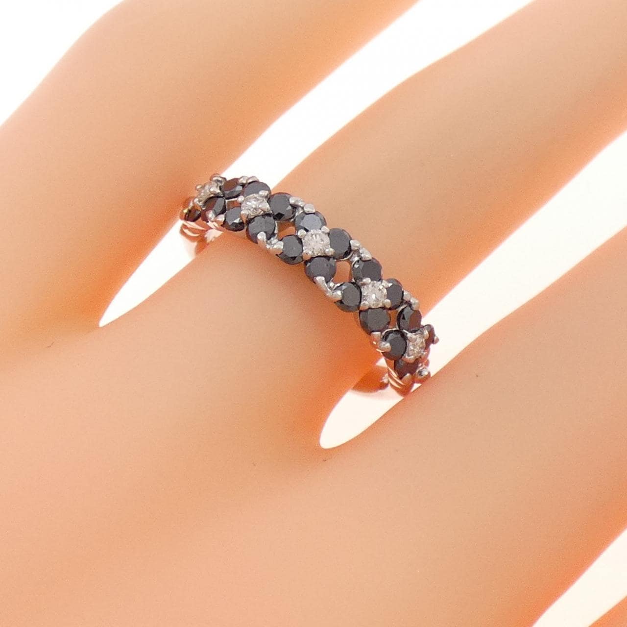 K18WG ダイヤモンド リング 0.78CT