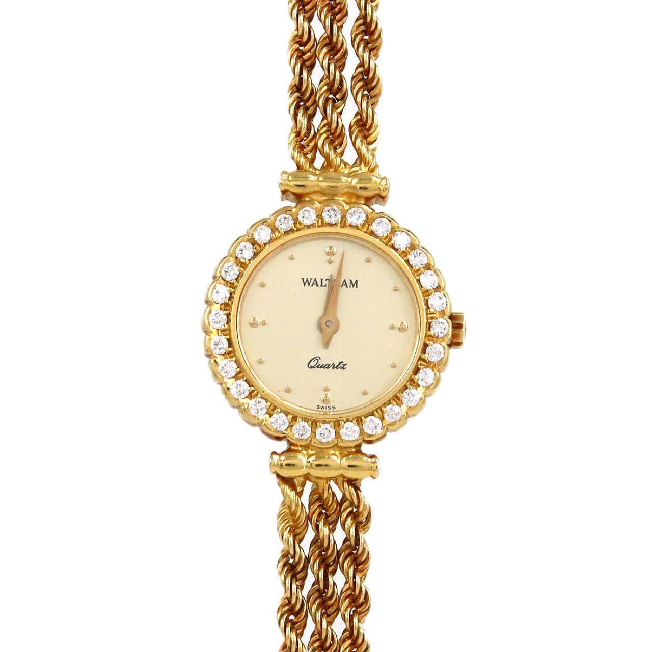 【ノーメンテナンス還元価格】ウォルサム ラウンドケース YG/D 91550.52 YG クォーツ