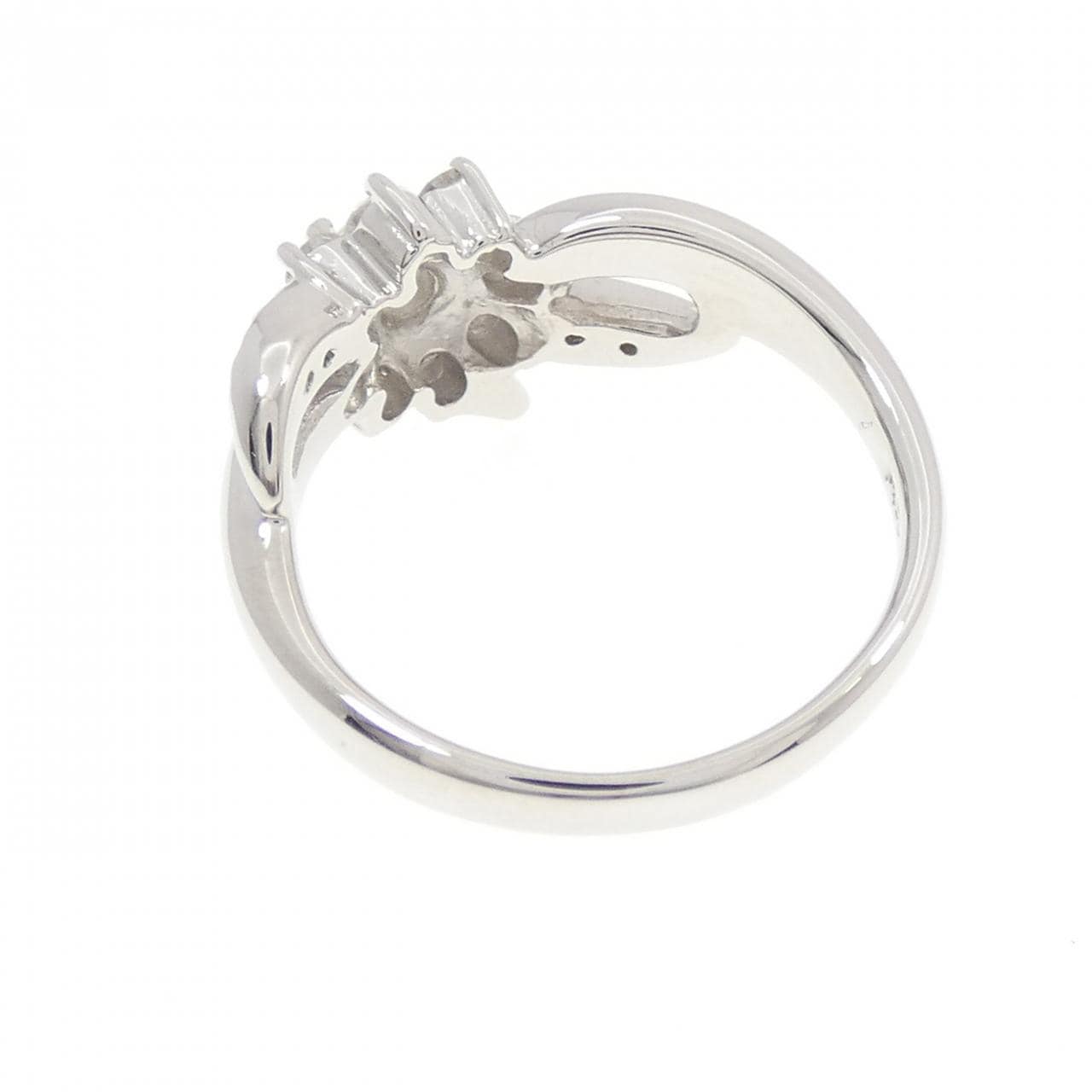 PT900 フラワー ダイヤモンド リング 0.50CT