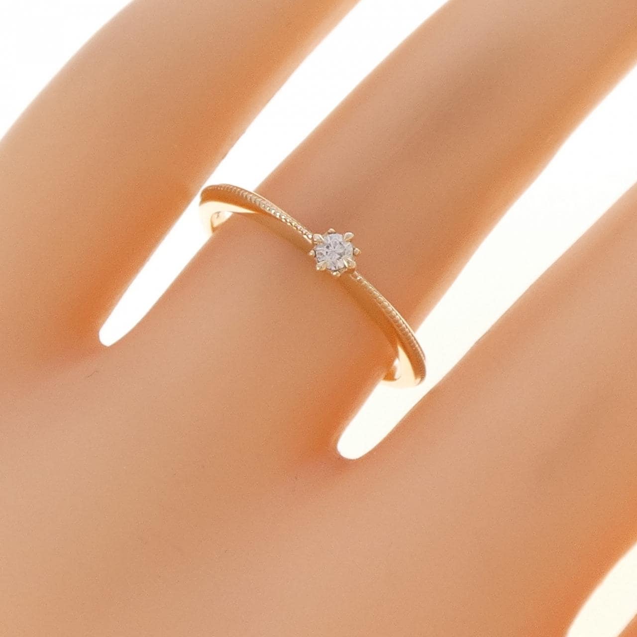 アガット ダイヤモンド リング 0.05CT