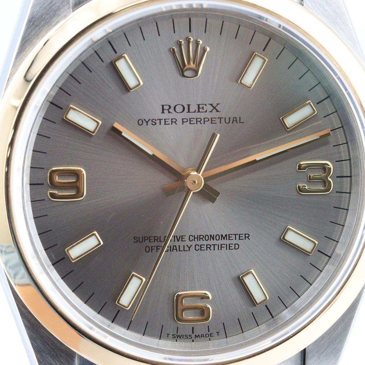 ロレックス オイスターパーペチュアル 14203 SSxYG 自動巻 P番