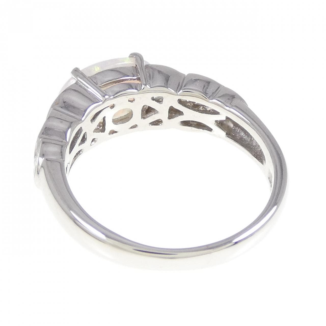 K18WG オパール リング 1.00CT