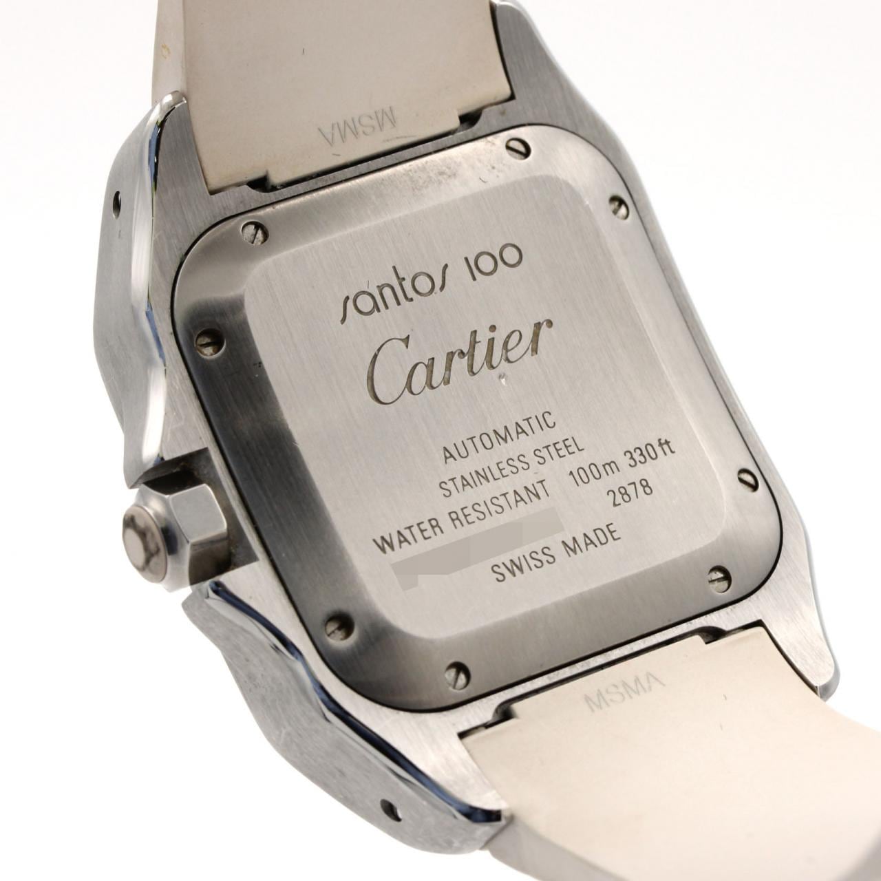【ノーメンテナンス還元価格】カルティエ サントス100MM W20122U2 SS 自動巻