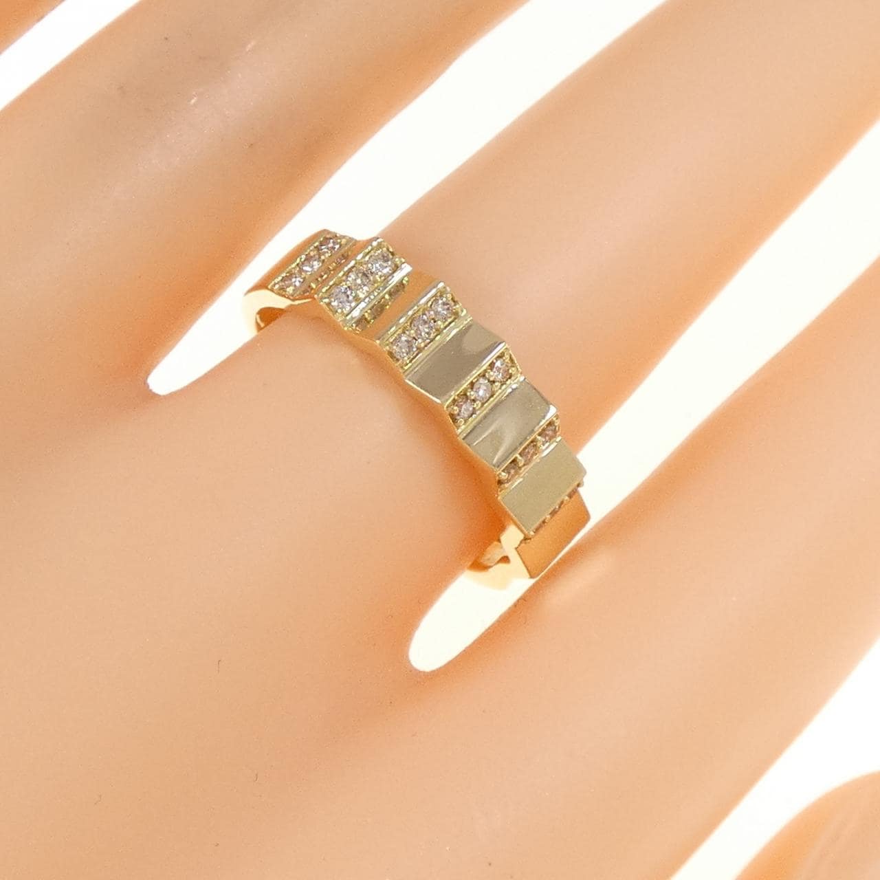 K18YG ダイヤモンド リング 0.20CT