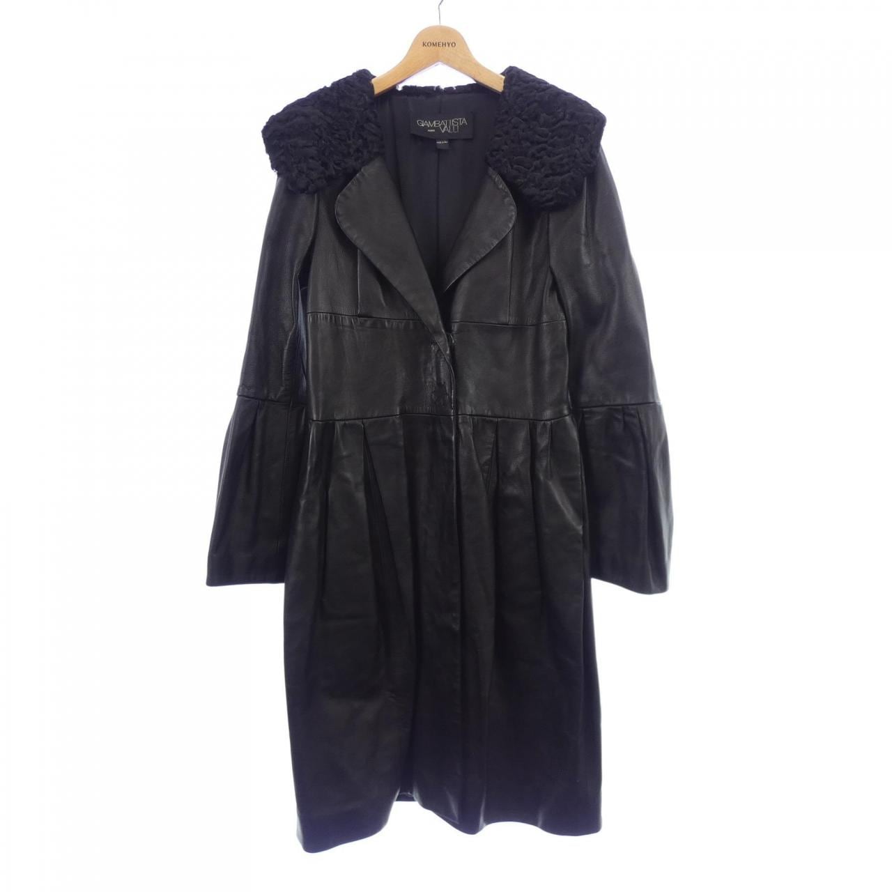 ジャンバティスタヴァリ GIAMBATTISTA VALLI レザーコート