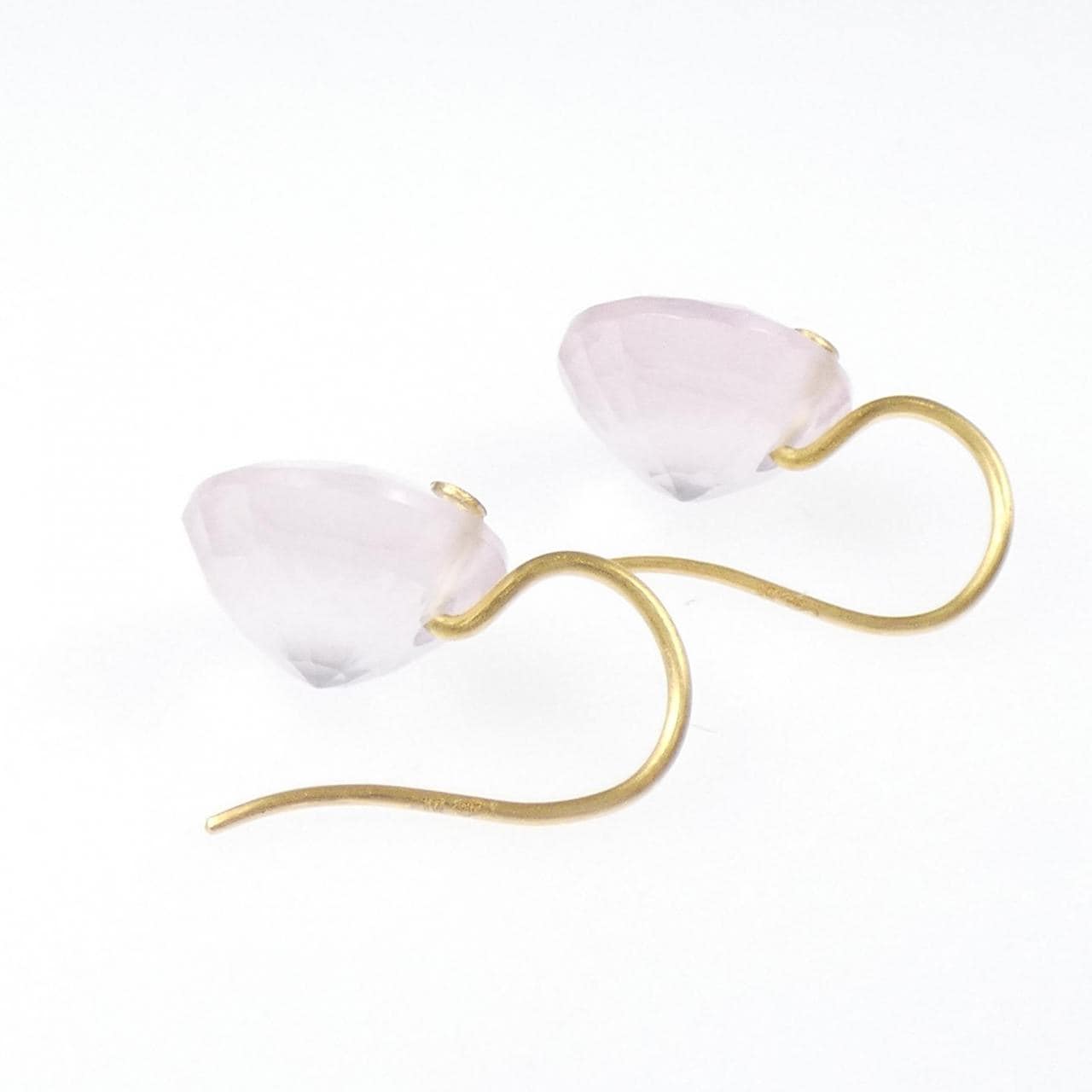 マリエレーヌ･ドゥ･タイヤック ローズクオーツ ピアス