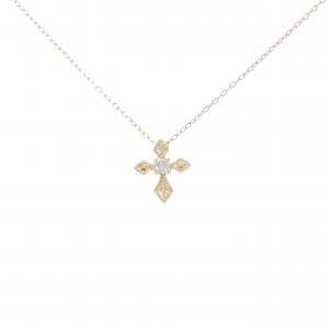 K18YG クロス ダイヤモンド ネックレス 0.07CT
