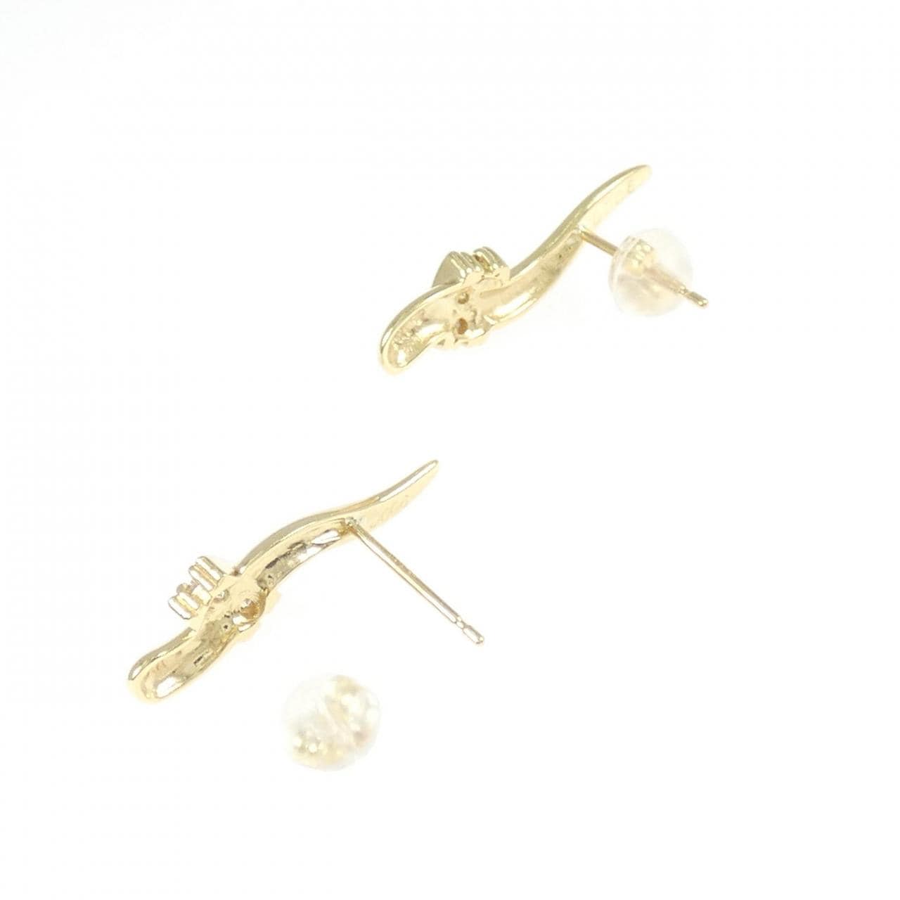 K18YG ダイヤモンド ピアス 0.12CT