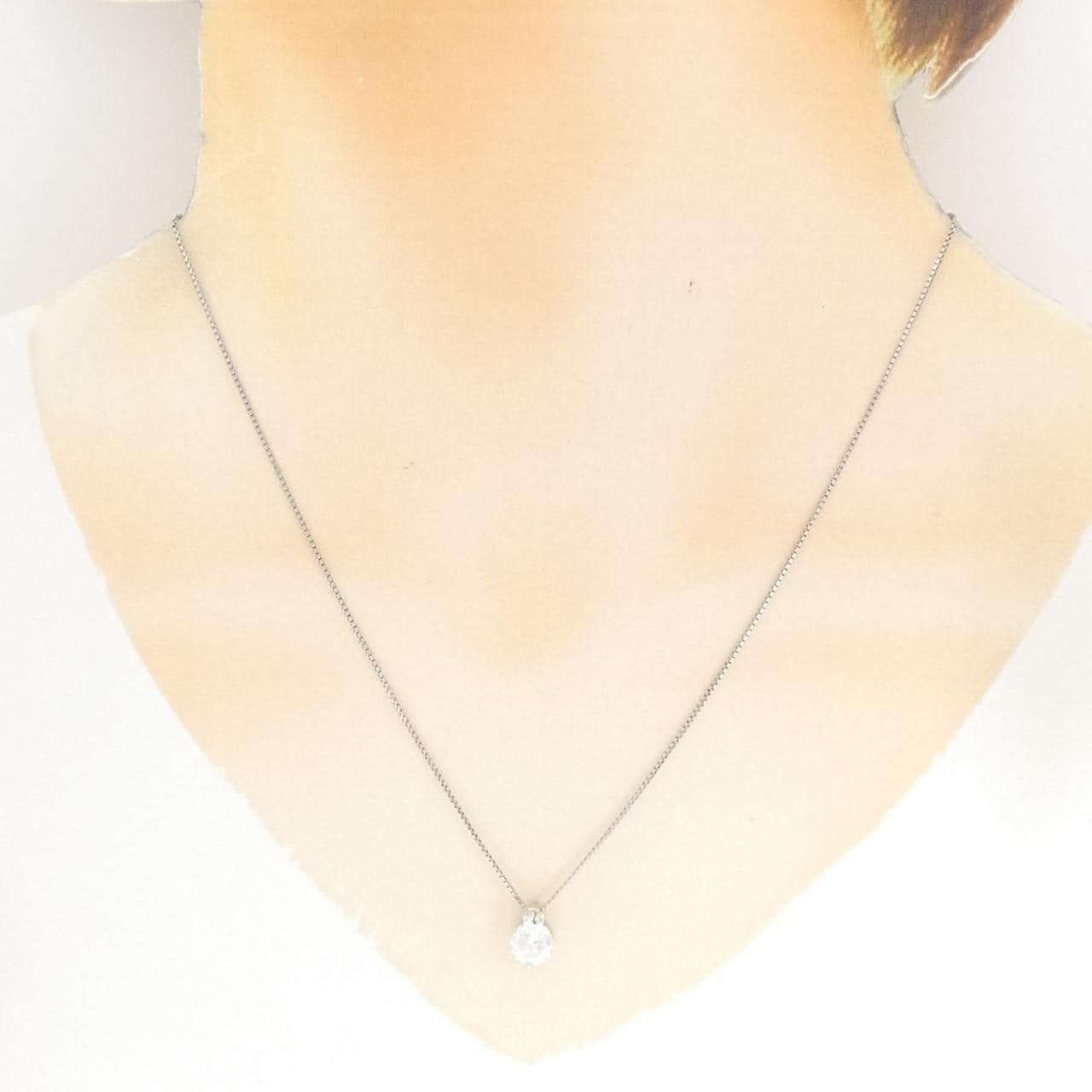 PT900/PT850 ダイヤモンド ネックレス 1.06CT