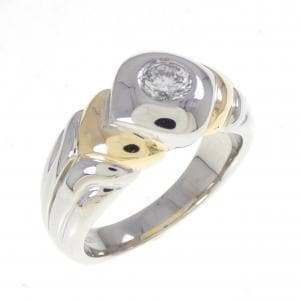 PT900/K18YG ダイヤモンド リング 0.38CT
