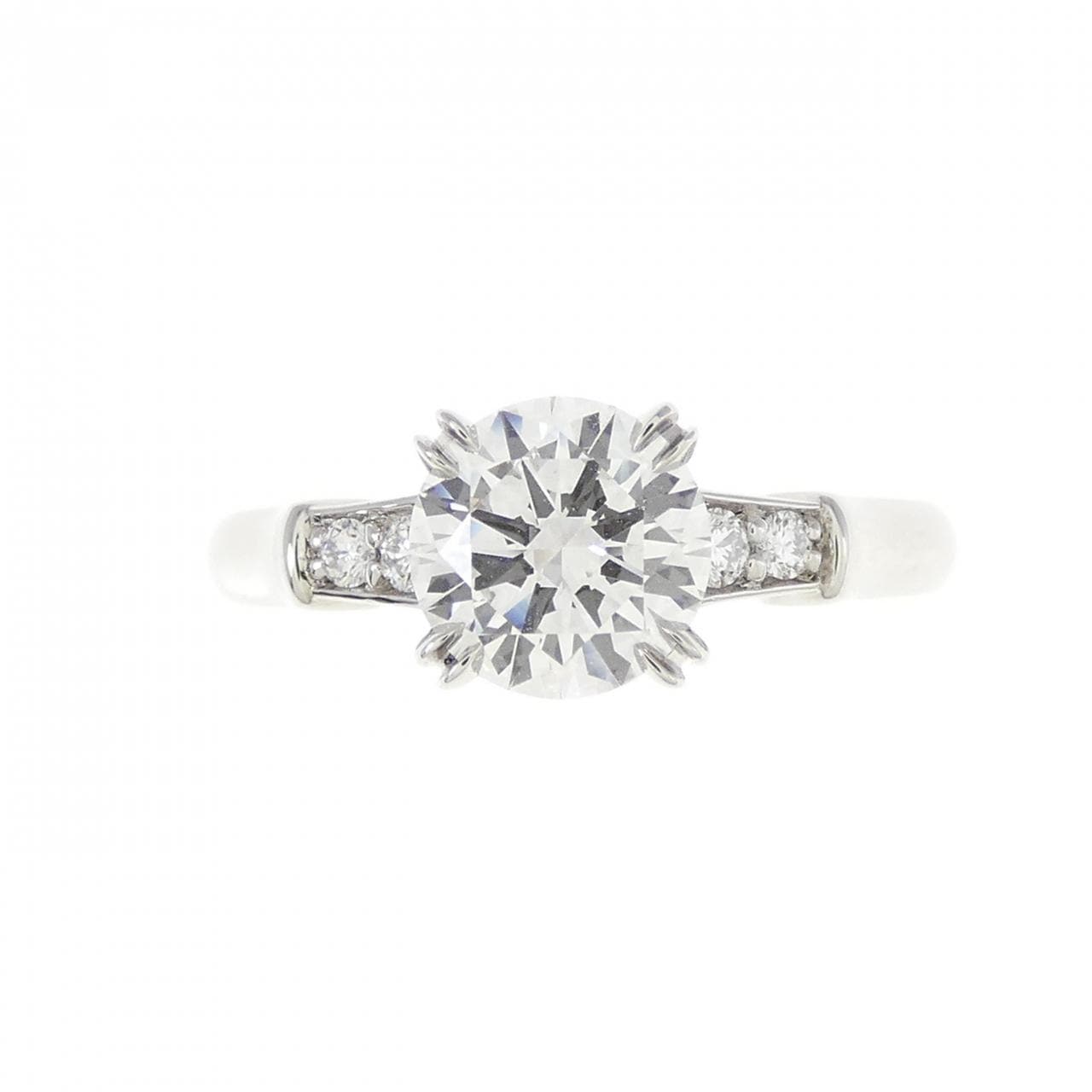 HARRY WINSTON Round Trist Ring 0.81CT E VS1 EXT