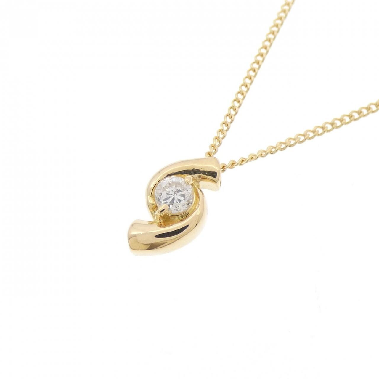 K18YG ダイヤモンド ネックレス 0.09CT