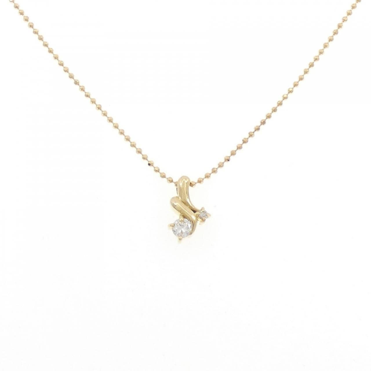 K18YG ダイヤモンド ネックレス 0.10CT