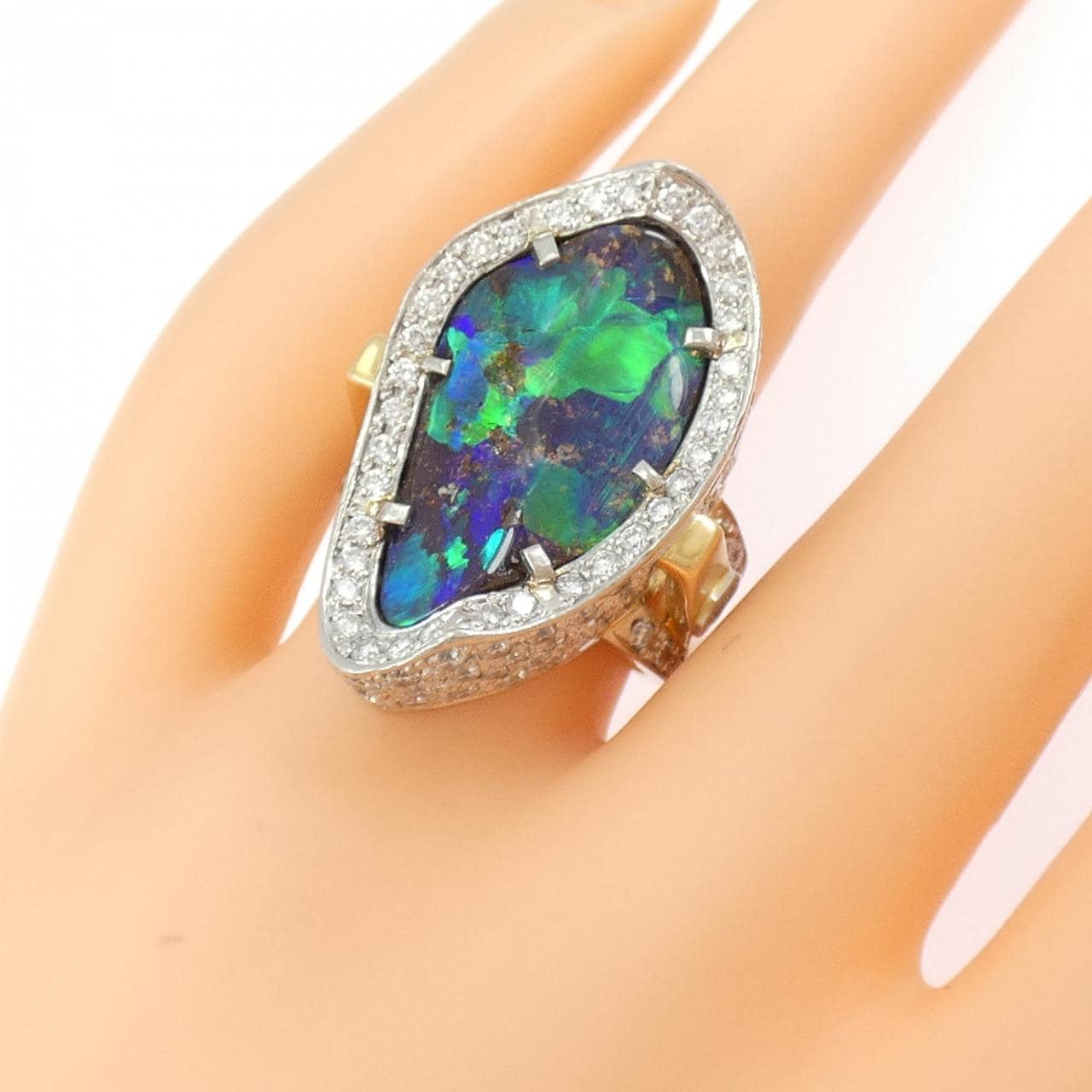 SHOW YAMAGATA ボルダーオパール リング 13.42CT