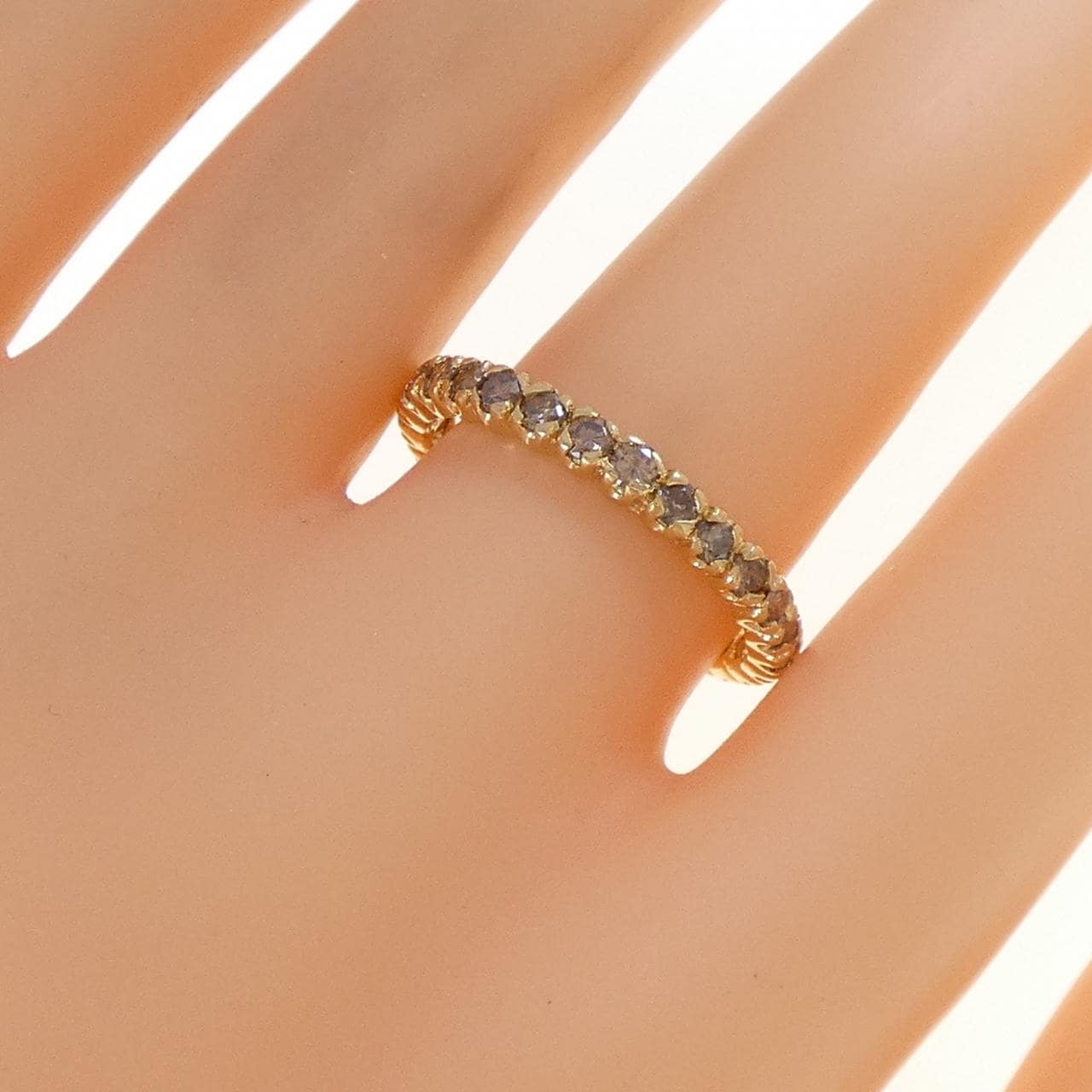 K18YG ダイヤモンド リング 1.0CT