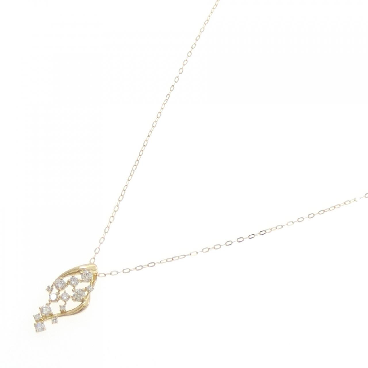【新品】K18YG ダイヤモンド ネックレス 0.30CT