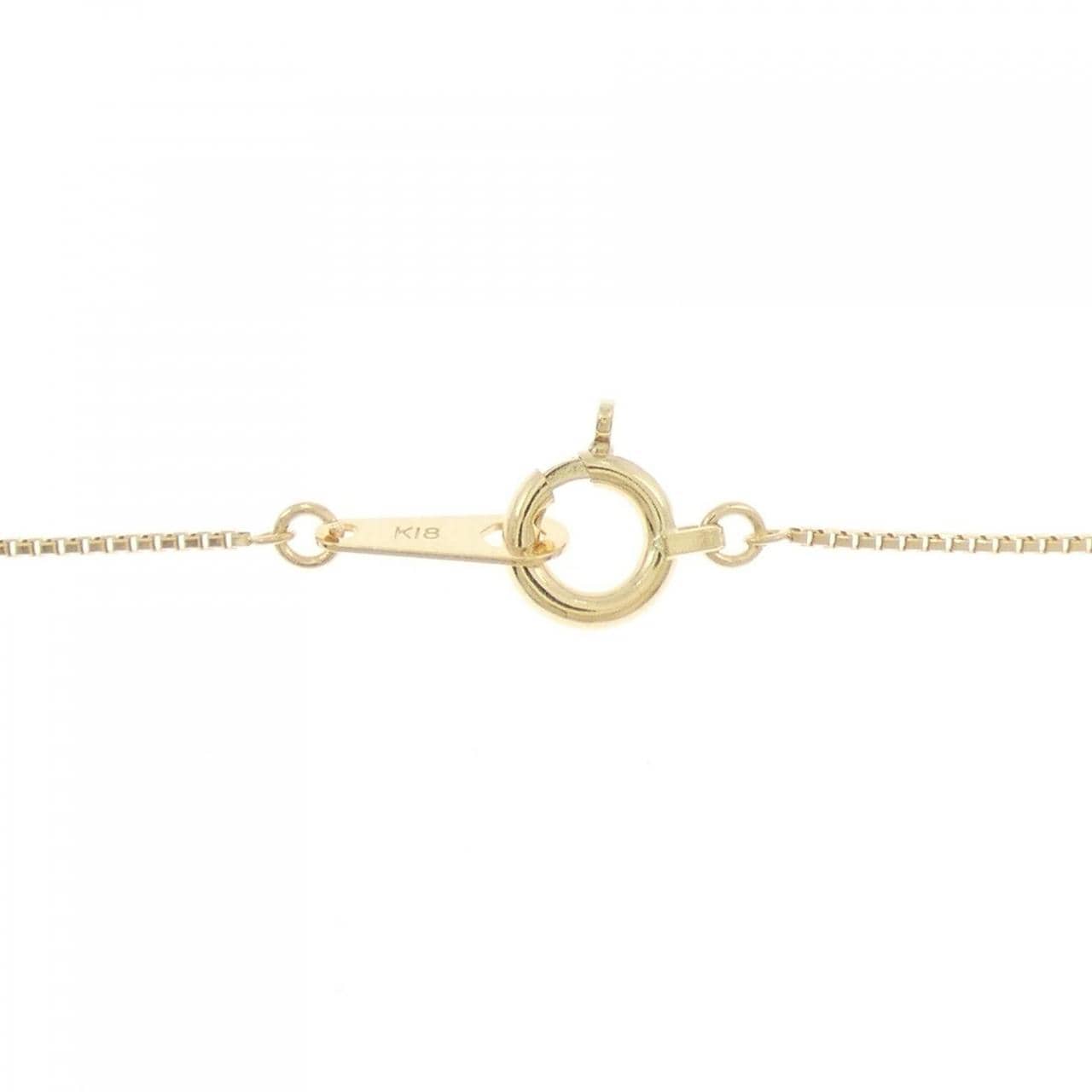 K18YG ソリティア ダイヤモンド ネックレス 1.078CT