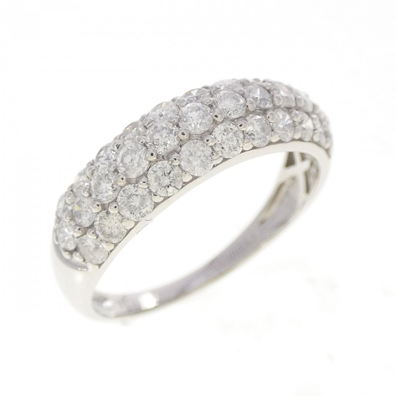 PT900 パヴェ ダイヤモンド リング 1.00CT