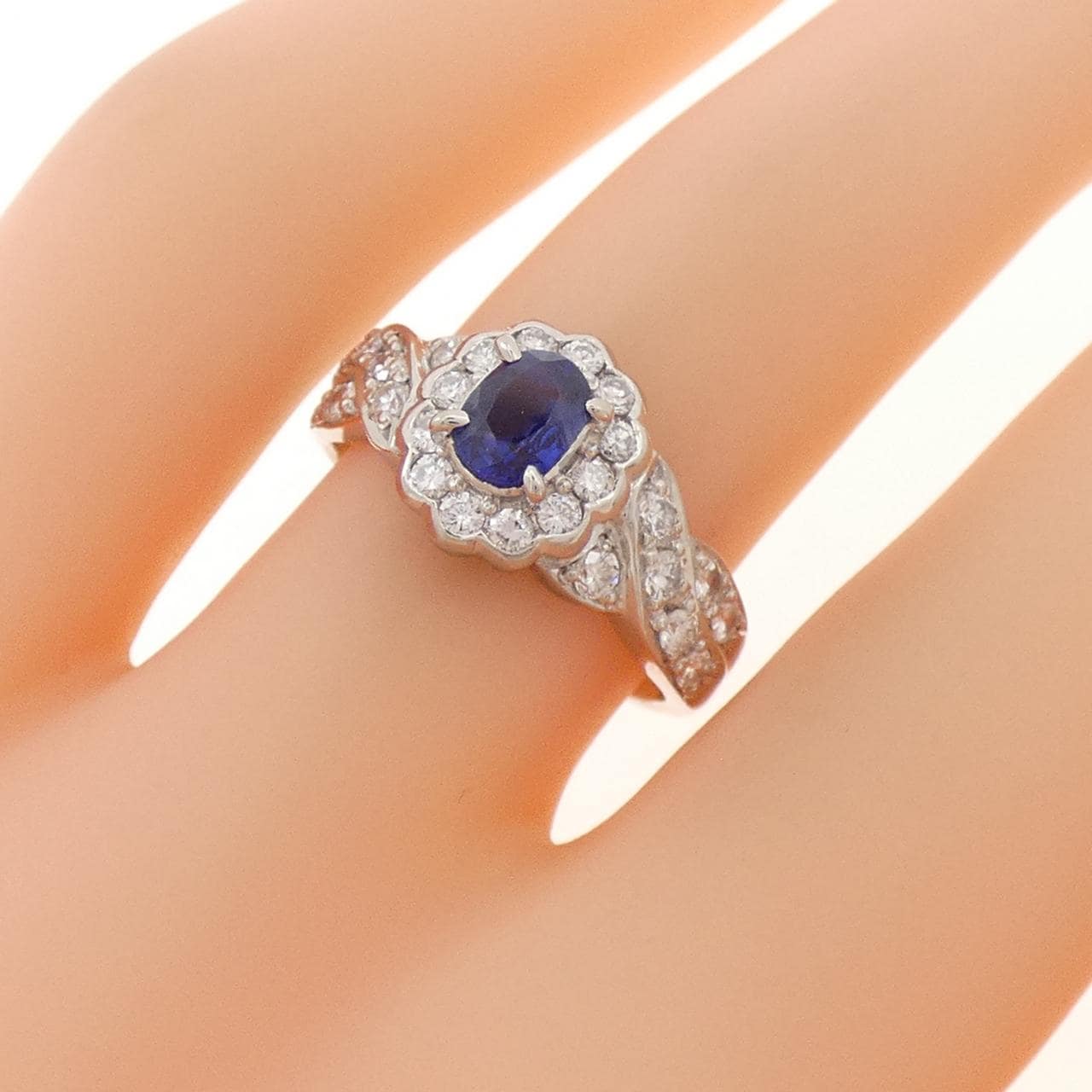 PT900 サファイヤ リング 0.47CT