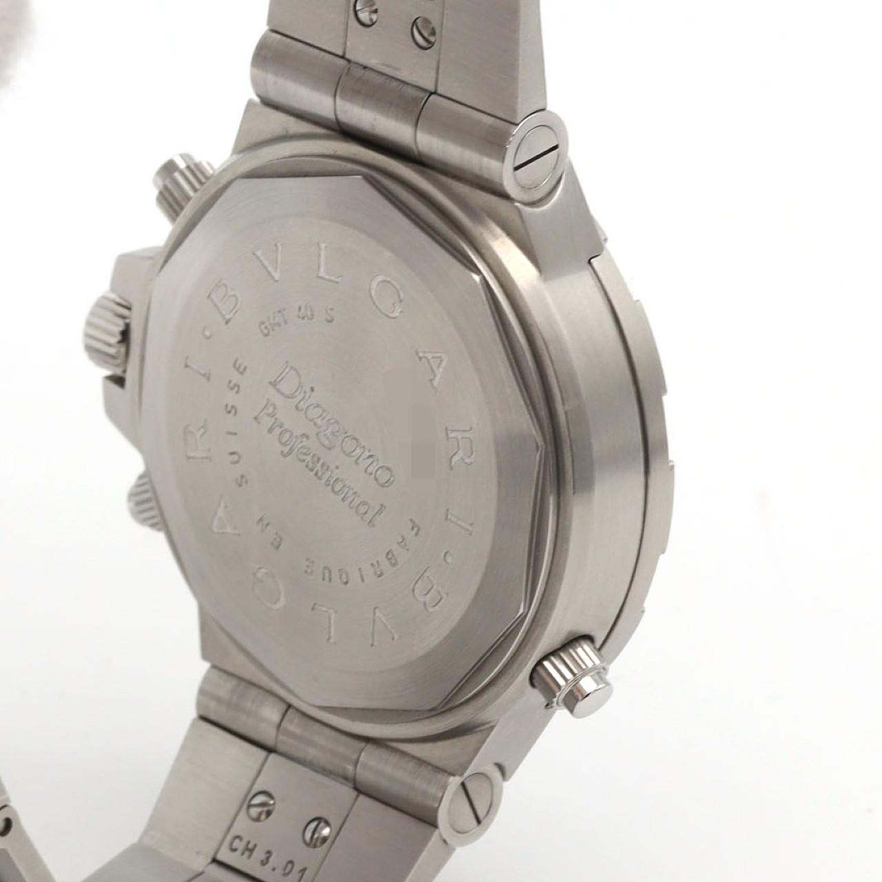 【ノーメンテナンス還元価格】ブルガリ ディアゴノプロフェッショナルGMT GMT40S/GMT40C5SSD SS 自動巻