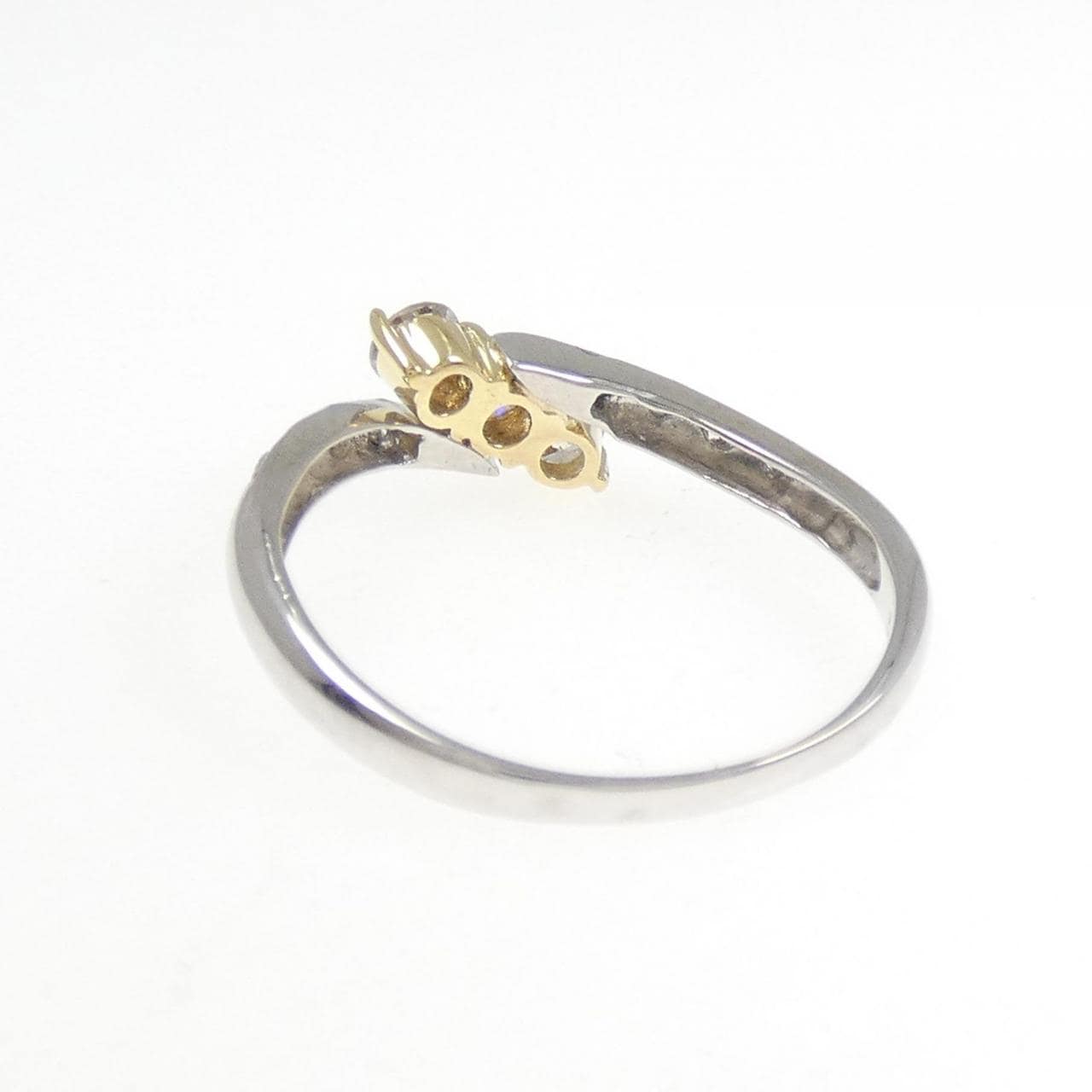 K18YG/PT900 ダイヤモンド リング 0.36CT