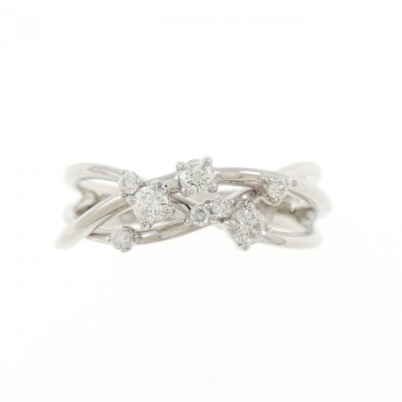 K18WG ダイヤモンド リング 0.20CT