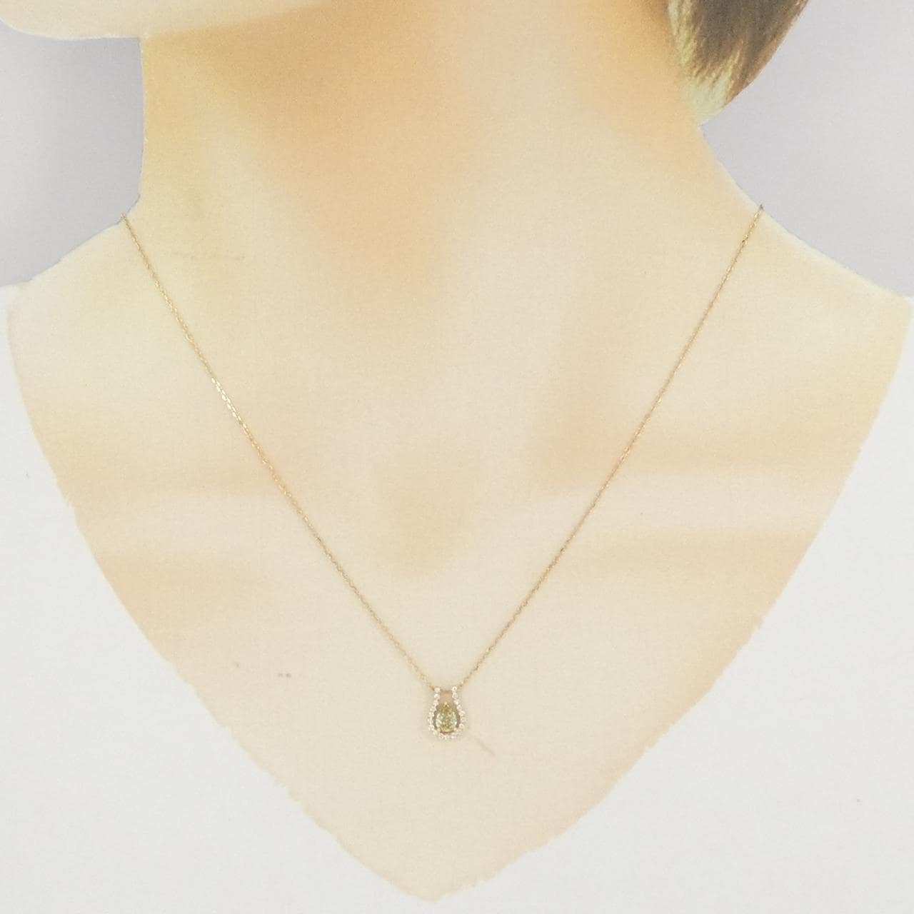 K18YG ダイヤモンド ネックレス 0.40CT