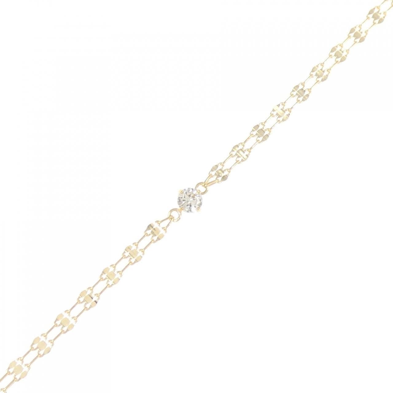 【新品】K18YG ダイヤモンド ブレスレット 0.08CT