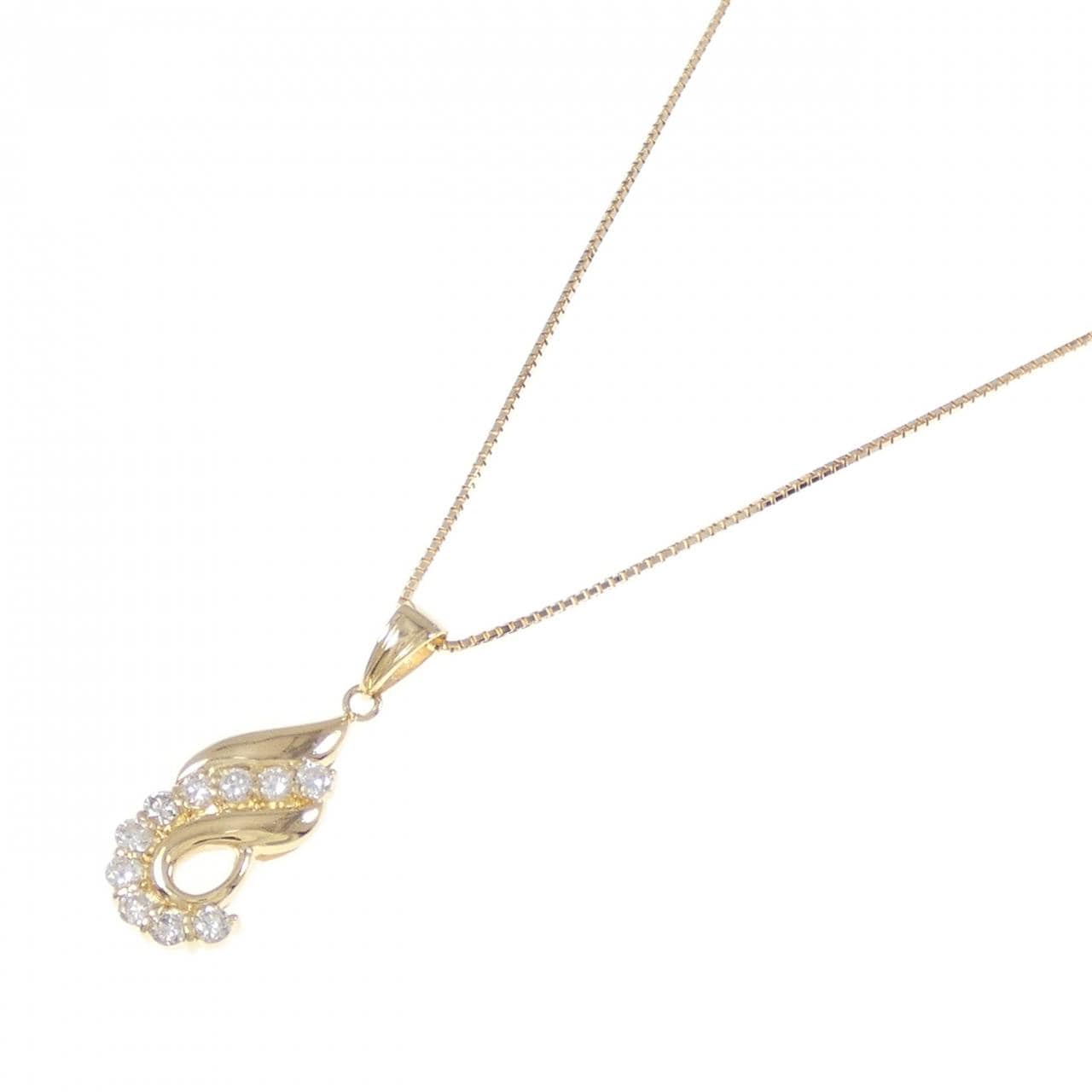 K18YG ダイヤモンド ネックレス 0.27CT