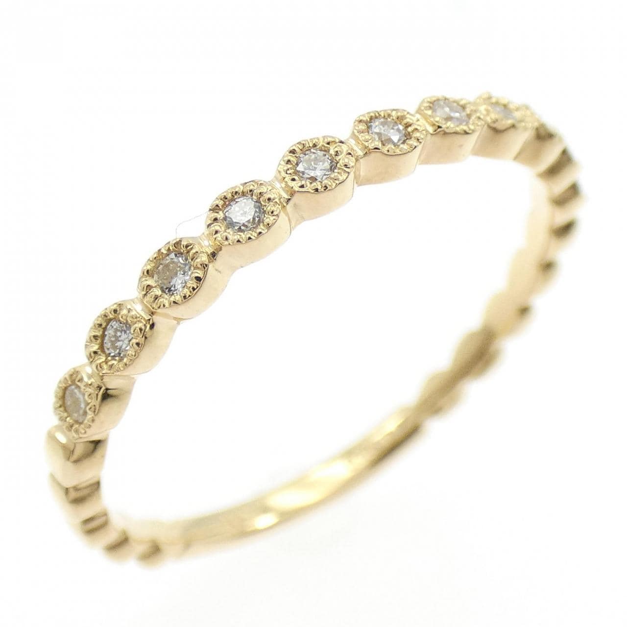 【リメイク】K18YG ダイヤモンド リング 0.10CT