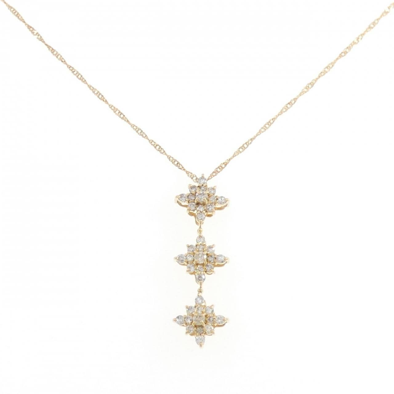 K18YG ダイヤモンド ネックレス 0.50CT