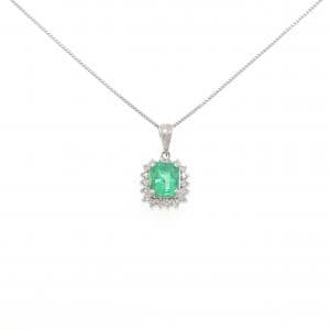 PT900/PT850 エメラルド ネックレス 1.18CT