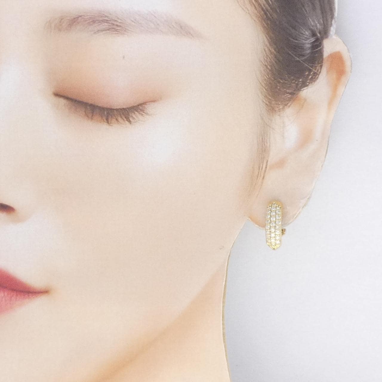 K18YG ダイヤモンド ピアス 1.00CT