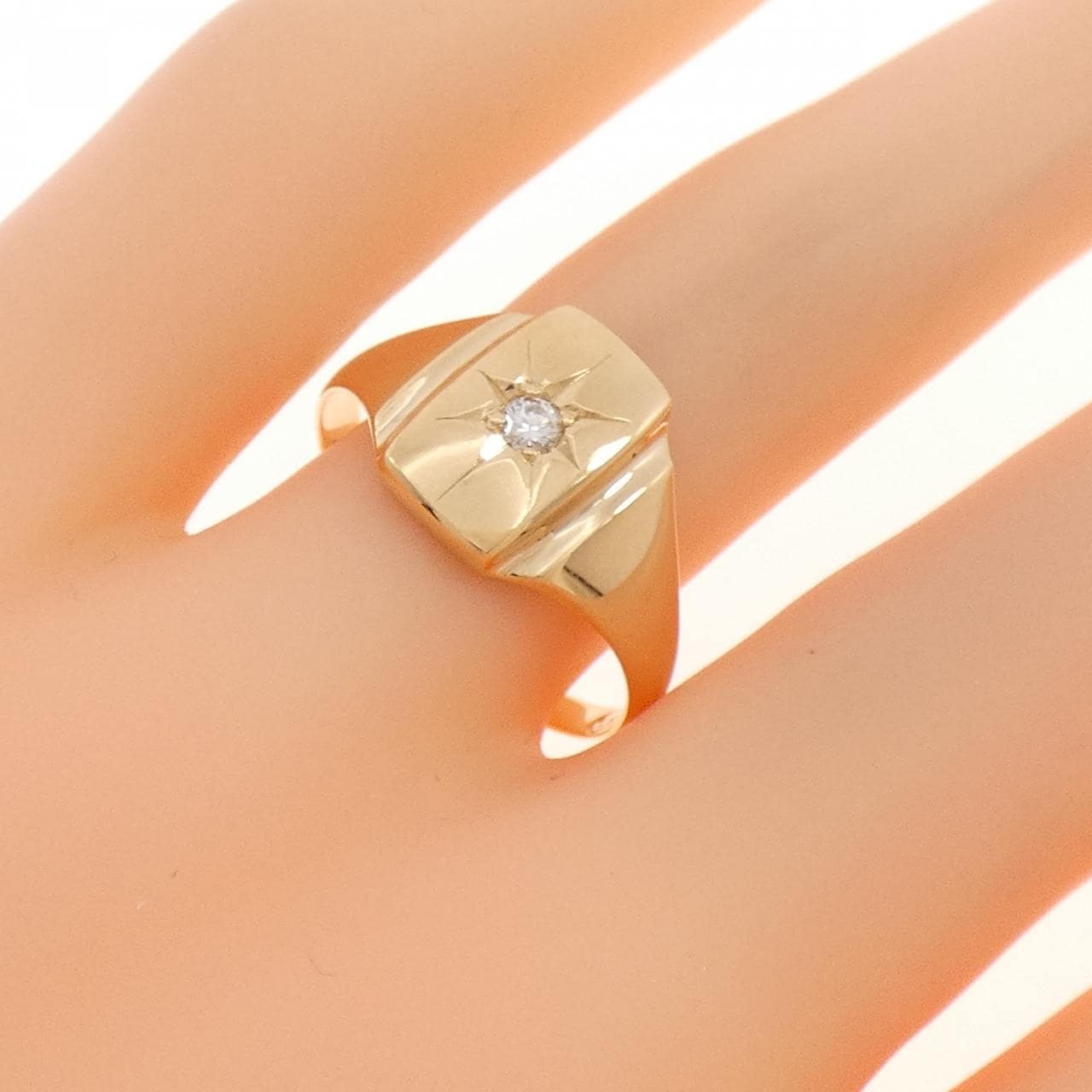 K18PG ダイヤモンド リング 0.06CT