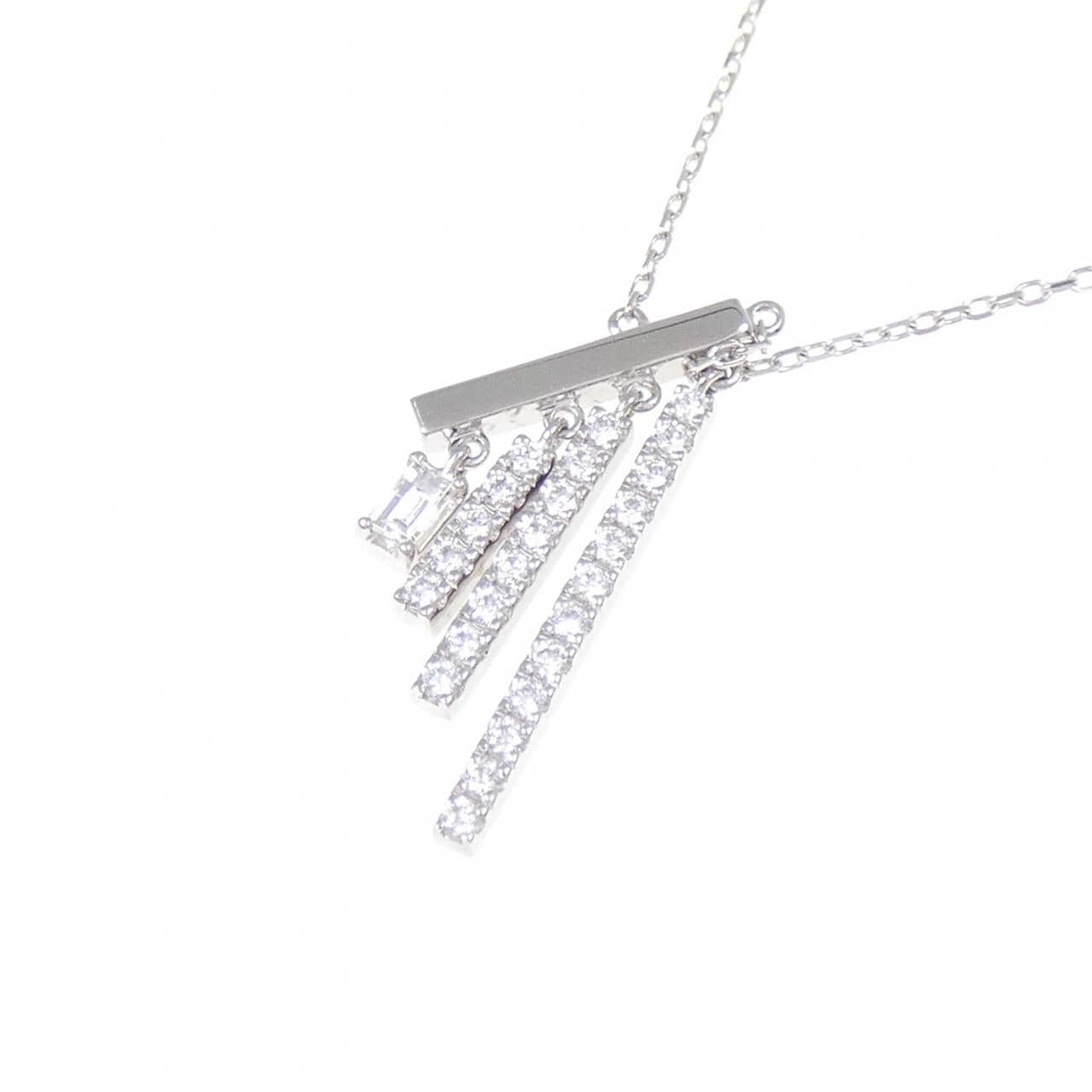 アーカー シャンデリアバゲット ネックレス 0.15CT