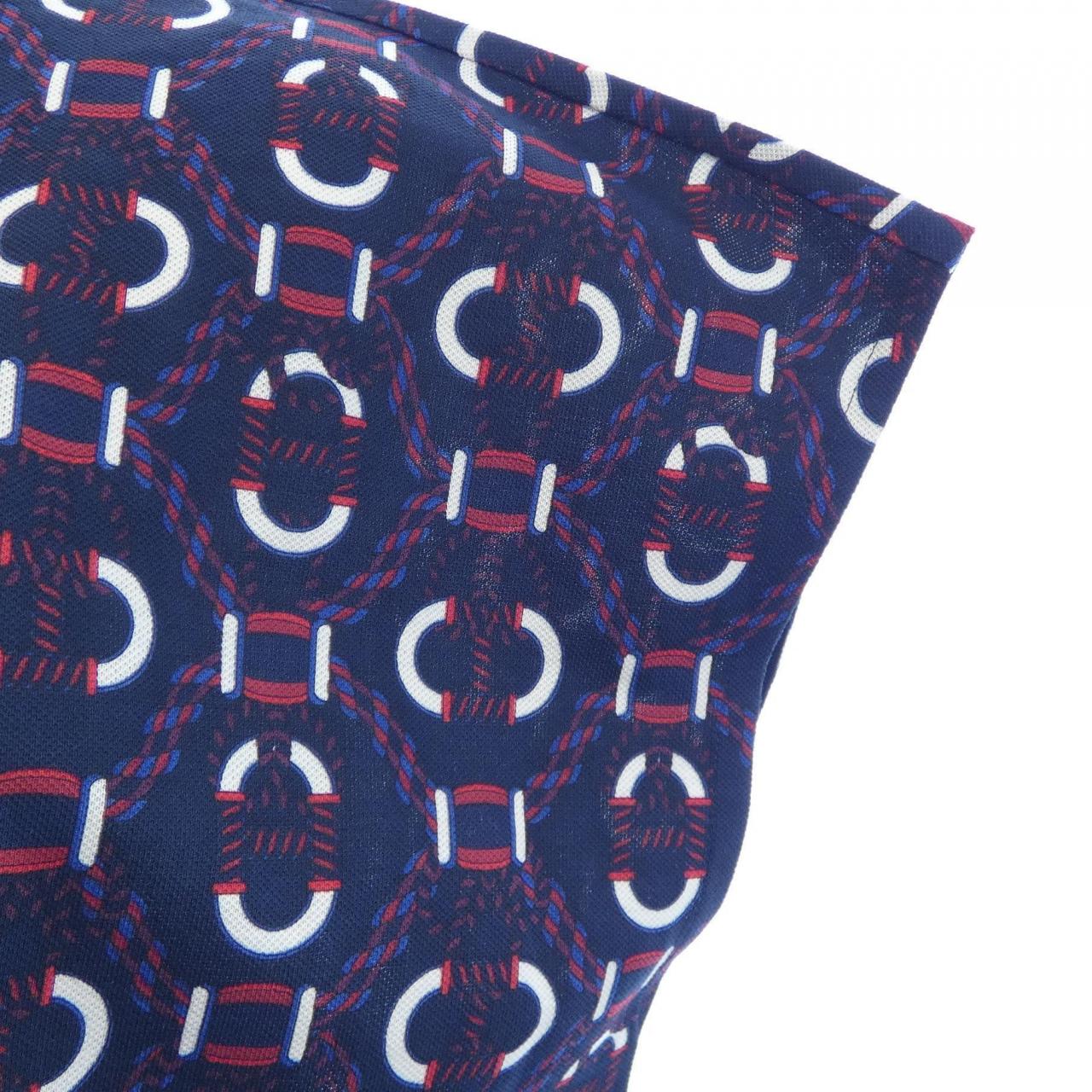 エルメス HERMES カノエ　CANOE 3E4512DB ポロ ドレス カットワンピース