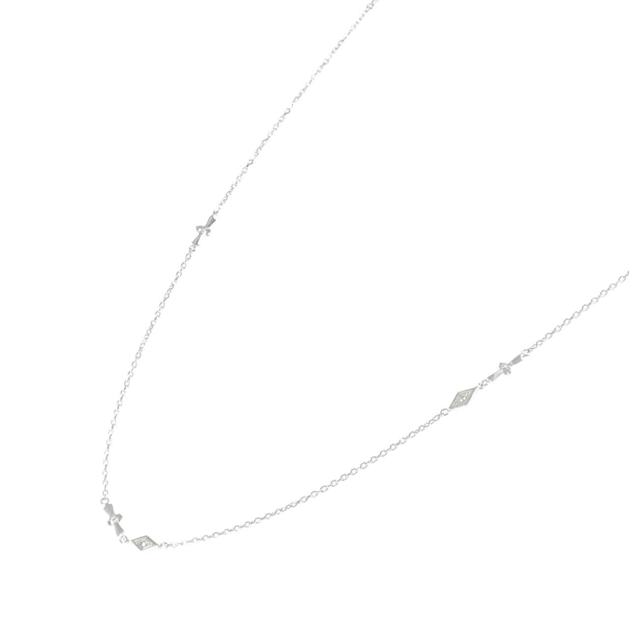 K18WG ダイヤモンド ネックレス 0.04CT
