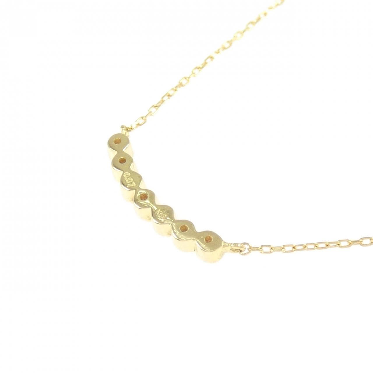 K18YG ダイヤモンド ネックレス 0.07CT
