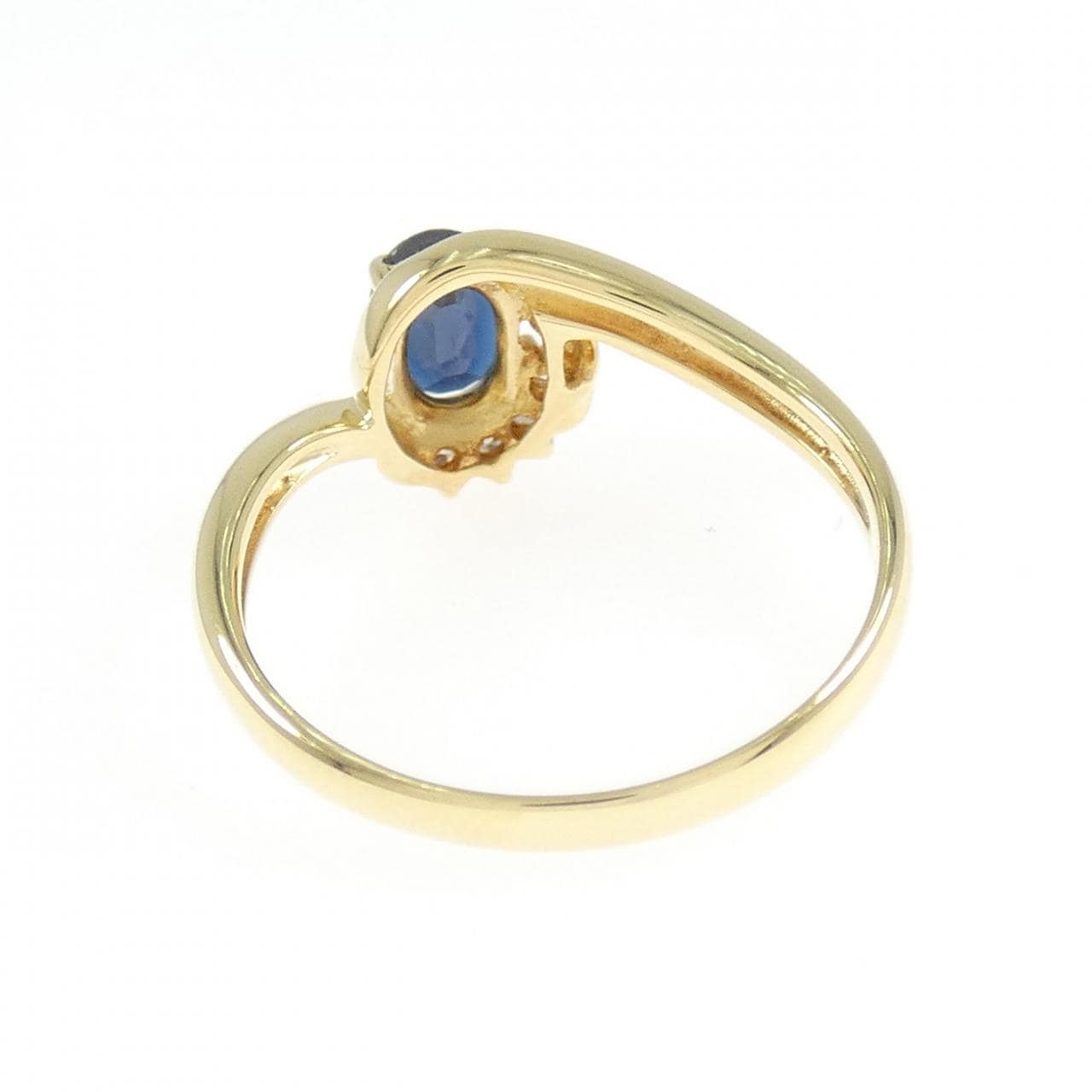 K18YG サファイヤ リング 0.51CT