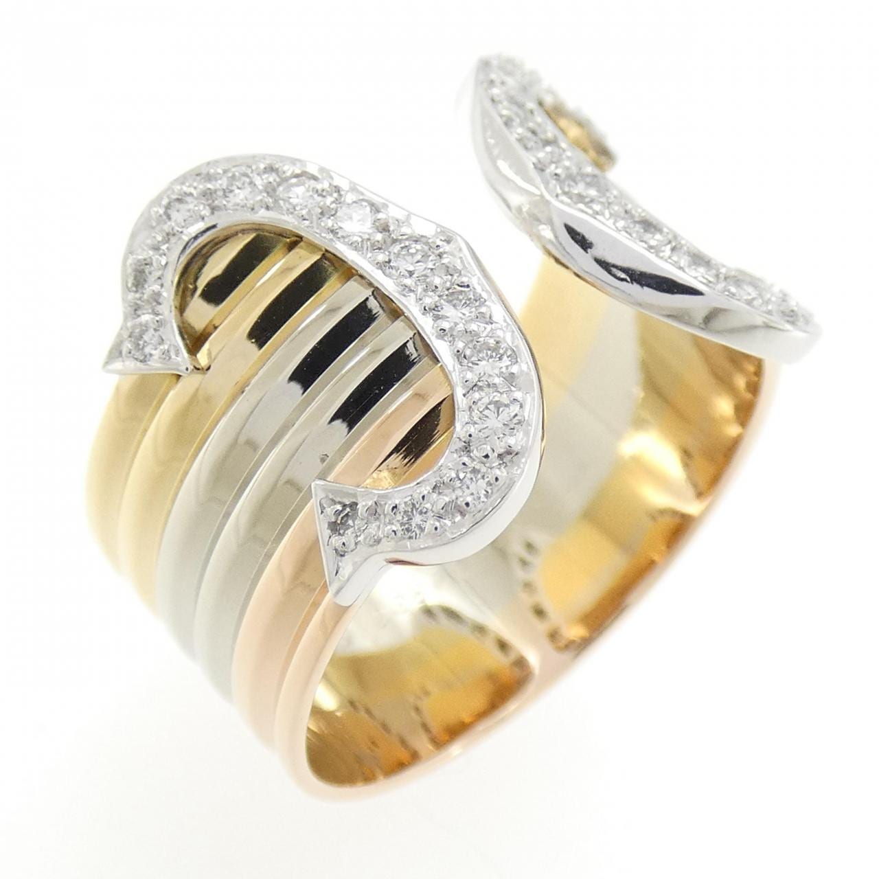Cartier カルティエ ヴィンテージ 2C リング ダイヤ Cartier カルティエ 2C ヴィンテージ ダイヤリング 13号(53